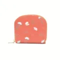 Joli porte-cartes RFID orange avec motifs de méduses et de coquillages de l'océan - Orange