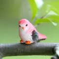 Süßer Cartoon Vogel Harz Ornament Miniatur Landschaft Dekoration für Moos Sukkulenten Topf. - Roter Vogel (Kopf gedreht)