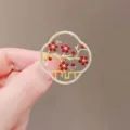 Exquisite Chinese style plum blossom brooch detail, elegant rhinestone pin for women coat. - 329# Plum Blossom