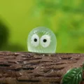 Cute luminous tree spirit resin figurine, miniature moss micro landscape desktop decor toy. - Luminous Green