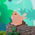 Miniature figurine d'oiseau rose lumineux pour micro paysage plante en pot décoration bureau artisanat. - Style B (Rose)