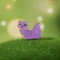 Mini figurine de renard lumineux violet pour decoration de micro paysage DIY et accessoires. - Violet Lumineux