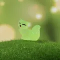 Figurine de petit renard lumineux mignon micro paysage bricolage accessoire de décoration - Vert Lumineux