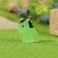 Luminous green miniature horse figurine for DIY fairy garden decor - Luminous Green