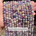 Hochwertige natürliche bunte Smaragdkristall-Loseperlen für DIY-Schmuckherstellung - 10mm (ca. 37 Perlen) / Natürlicher bunter Kristall (Smaragd-Look)