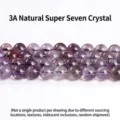 Premium 3A natural purple amethyst azeztulite crystal round loose beads for DIY jewelry - 10mm (Approx 37pcs/Strand) / 3A Purple Azeztulite