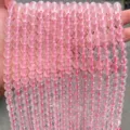 Cuentas redondas de cuarzo rosa natural 5A de alta calidad para proyectos de joyería DIY - 10mm aprox 37 piezas / Cuarzo rosa de hielo natural 5A