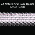 Premium 7A grade natural star rose quartz loose beads for DIY handmade jewelry crafts - 10mm (37 Pieces/String) / 7A Grade - Star Pink