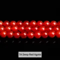 Premium 7A grade deep red natural agate round beads for DIY jewelry making and crafts - 6mm (Approx 60pcs) / 7A Deep Red