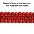 Perles rondes en agate rouge cerise pour la création de bijoux DIY - 4mm Environ 90 Pièces / Agate NanHong Optimisée