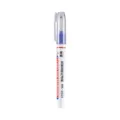 Blue waterproof long nib marker pen for woodworking and construction precision markings - Blue