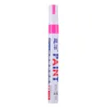 Rotulador de pintura metálica colorido para graffiti DIY y reparación de arañazos, impermeable. - Rosa
