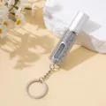 Détail du porte-clés atomiseur de parfum brillant serti de strass avec fenêtre claire - 5ml / Blanc AB