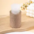 Macro view of luxurious champagne rhinestone 200ml travel press bottle dispenser - 200ml / Champagne Gold