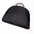 Portable folding backpack lightweight oxford cloth travel school bag black simple design casual - Black