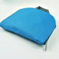 Portable foldable backpack in blue oxford cloth, compact design for travel and daily storage. - Blue
