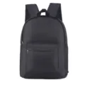 Schwarzer Schulrucksack Grosse Kapazitaet Laessiger Daypack Reisebuchtasche fuer Studenten - Schwarz