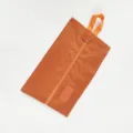 Portable waterproof travel shoe bag with handle zipper dustproof storage organizer - Orange