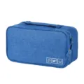 Waterproof cationic large capacity underwear storage bag, portable travel organizer pouch. - Sky Blue