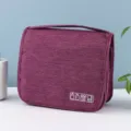 Tragbare faltbare wasserdichte Kulturtasche Reise Kosmetiktasche Hängende Make-up Tasche. - 43*23*8.5 / Lila