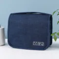 Faltbare wasserdichte Kulturtasche dunkelblau Reise Kosmetiktasche Make-up Organizer Tasche. - 43*23*8.5 / Marineblau