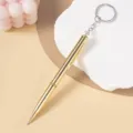 Elegante penna a sfera in metallo dorato con portachiavi per scrittura portatile - Oro