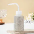 150ml rhinestone eyelash cleaning squeeze bottle with curved nozzle for salon use - 150ml / White AB