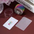 Professional nail art stamper set with rainbow rhinestones and lace pattern plate - Colorful