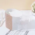 Detail of luxury rhinestone makeup organizer box with rotating acrylic drawers - Champagne Gold