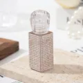 Elegante 5ml mit Strass besetzte Nachfüllflasche für Lipgloss oder Reiseparfümproben. - Weiß