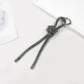 Eleganter Anhänger aus Strasskordel in Anthrazit für Taschen oder Schlüssel - Gunmetal Grau