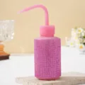 Pink 150ml rhinestone-studded eyelash cleaning squeeze bottle with curved nozzle - 150ml / Pink