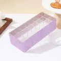 Glamouröser lila Acryl-Lippenstift-Organizer mit 24 Fächern und Strass-Verzierung - 27 Fächer / Hellviolett
