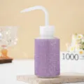 Purple rhinestone encrusted 150ml squeeze eyelash wash bottle for lash extension care - 150ml / Light Purple