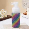 Flacone spray da 110ml in plastica con strass arcobaleno per polvere trucco e capelli - 110ml / Colorato