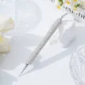 Professional dual-ended rhinestone picker and dotting pen tool for DIY nail art design - Diamond Pen Set / AB White