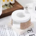 Professional white cat eye nail magnet tool with rhinestone detail for easy DIY nail art - Champagne Gold