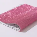Self-adhesive pink rhinestone sticker sheet for DIY car and phone decoration - Light Pink