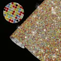 Self-adhesive multi-colored rhinestone sheet for DIY crafts and car interior decoration - Multi-color