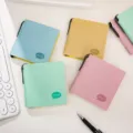 Cuaderno cuadrado portatil mini libreta de bolsillo pastel bonita con boligrafo para notas - Serie Morandi (Mixto)