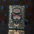Gothic vintage butterfly hardcover journal notebook with gold foil design and black tassel bookmark. - Style A (Black)