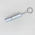 Atomizador de perfume recargable plateado de 5 ml con llavero para llevar de viaje - Plateado