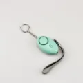 Mint green personal security alarm with high decibel sound and wrist strap - Green