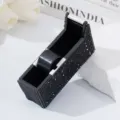 Luxury black rhinestone eyelash extension tape dispenser holder for beauty salon - Black