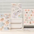 Schattig gelijnd notebook B5 esthetische schrijfwaren student school dagboek notitieboek - A5 schattige stippen dieren (3 stijlen gemengd)