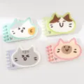 Cuaderno de bolsillo con forma de gato de dibujos animados bonito bloc de notas en espiral. - Gato Sonriente (Surtido)