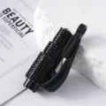 Professional black rhinestone-encrusted car safety hammer and window breaker survival tool - Black