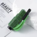 Green rhinestone-encrusted car window breaker and multi-functional emergency safety hammer - Green