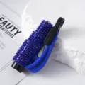 Emergency car window breaker and seatbelt cutter with blue rhinestone decoration tool - Blue