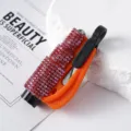 Premium orange rhinestone-studded car safety hammer and emergency window breaker tool - Orange-Pink Inlaid (C1)
